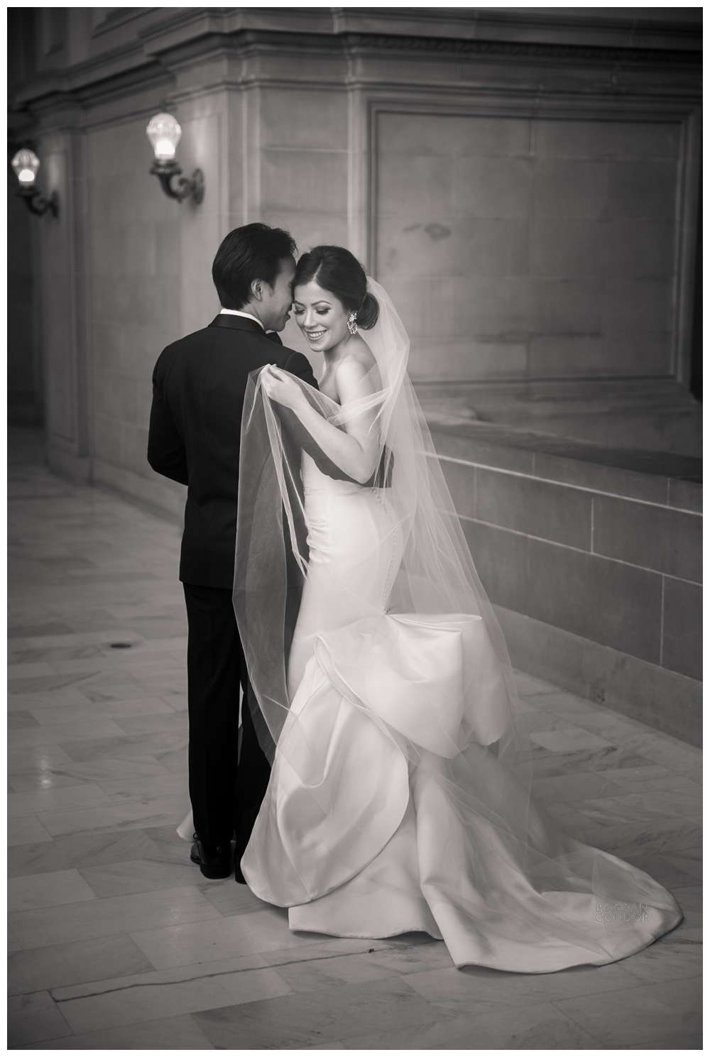 San Francisco Bride and Groom Portraits at City Hall