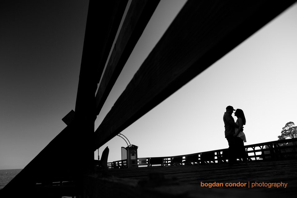 santa cruz engagement photos at sunset